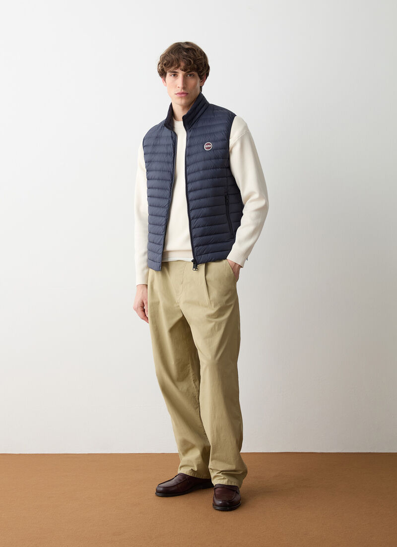 Quilted down vest