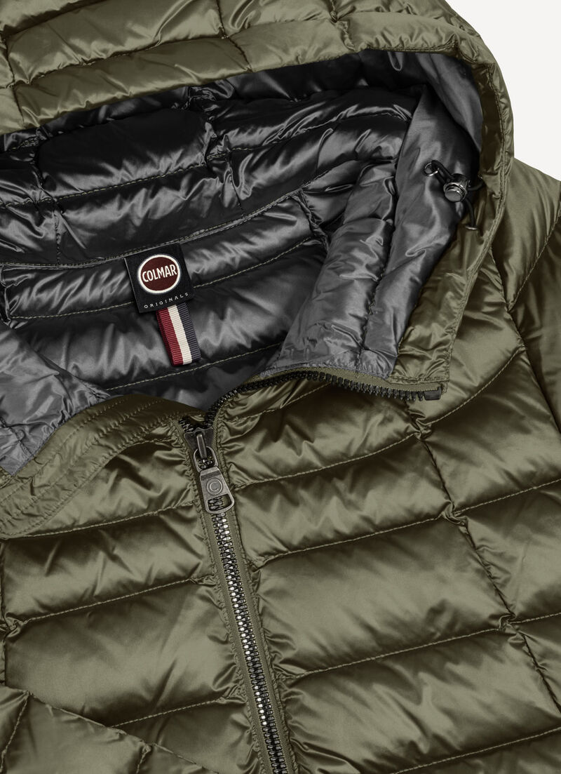 Slightly A-line down jacket