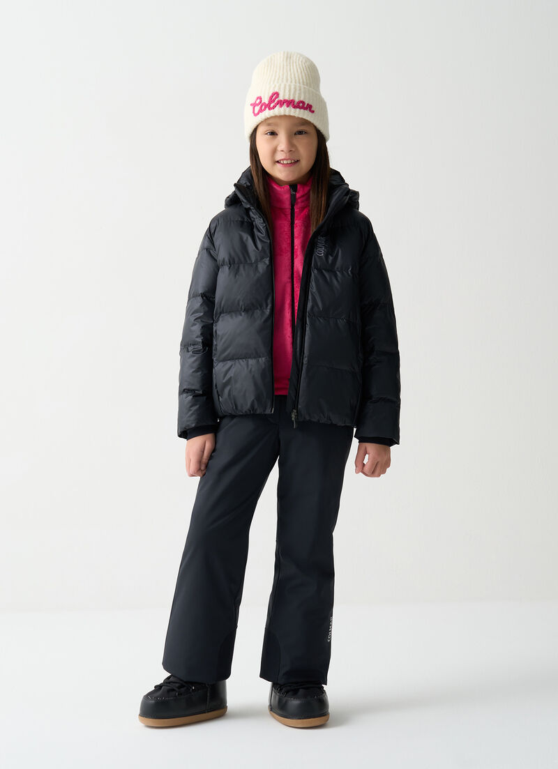 Puffy girl's ski jacket