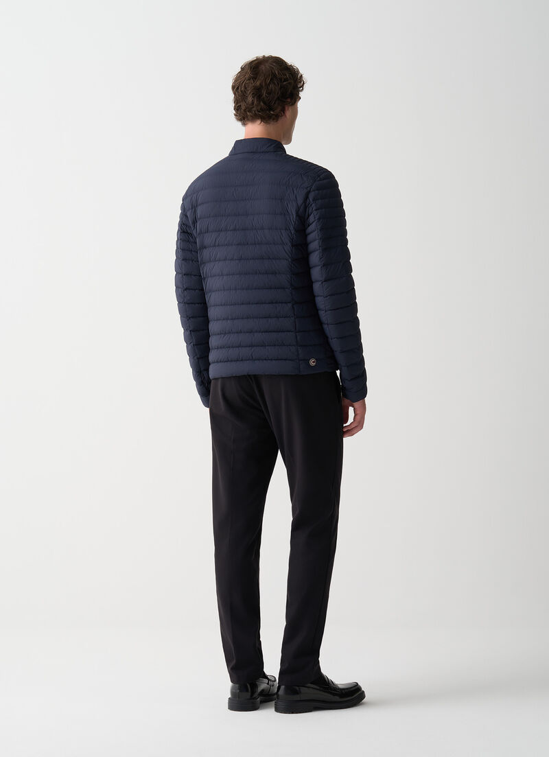 Lightweight down biker jacket