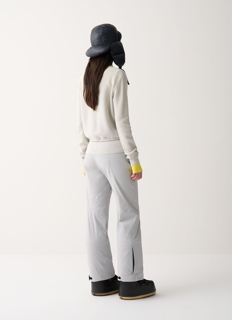 Technical wool pullover