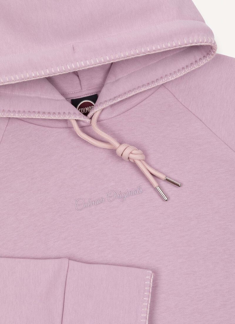 Hooded sweatshirt with embroidery