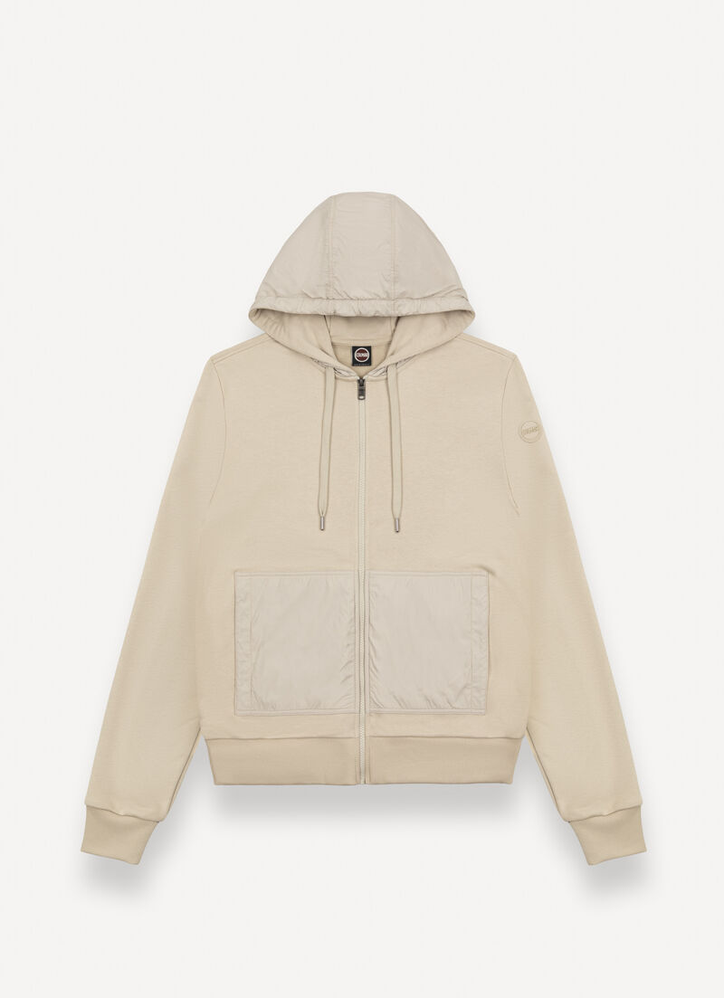 Sweatshirt with nylon details