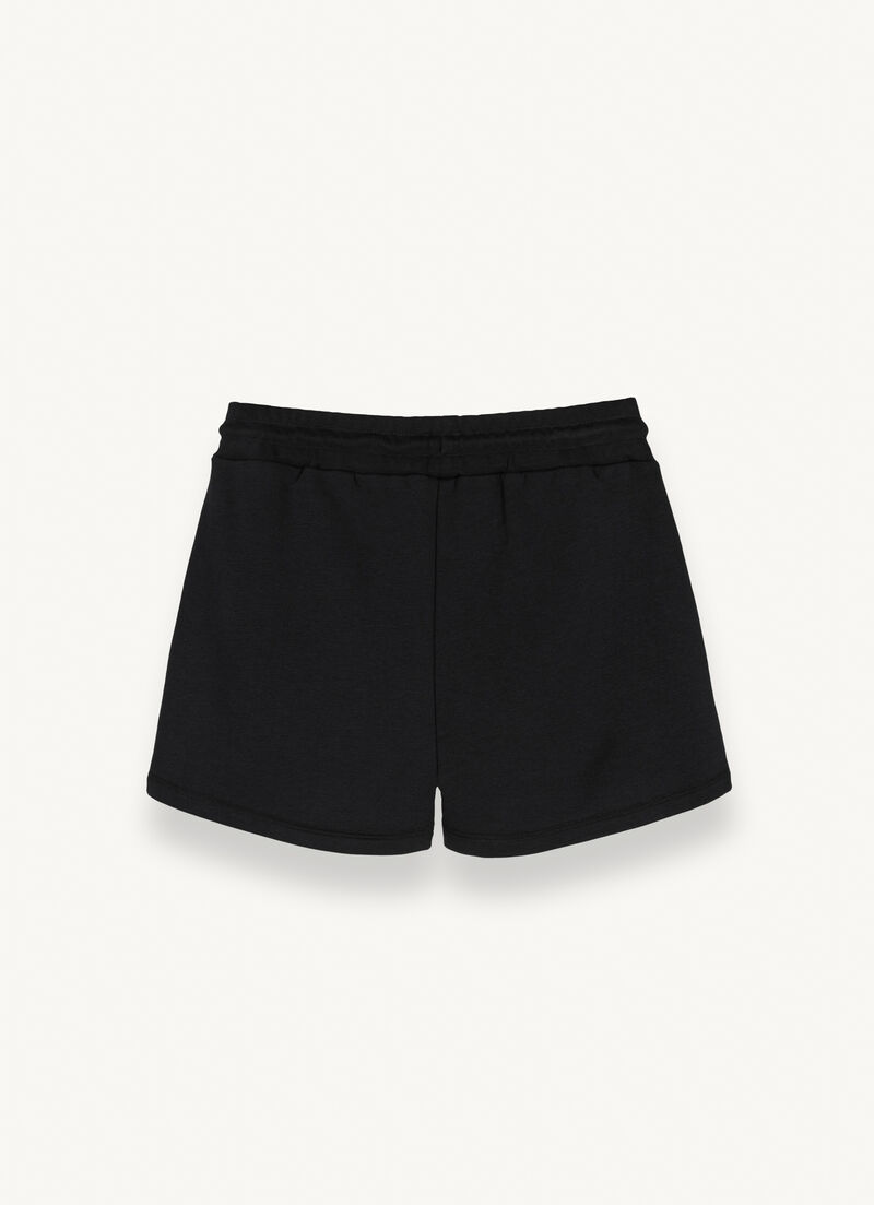 Cotton-blend fleece shorts
