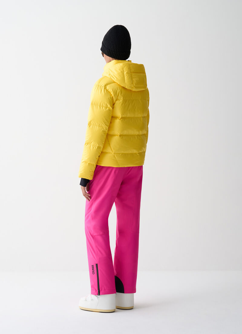 Puffy padded ski jacket