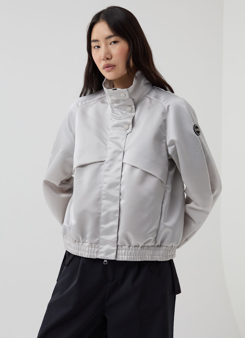 Satin bomber jacket