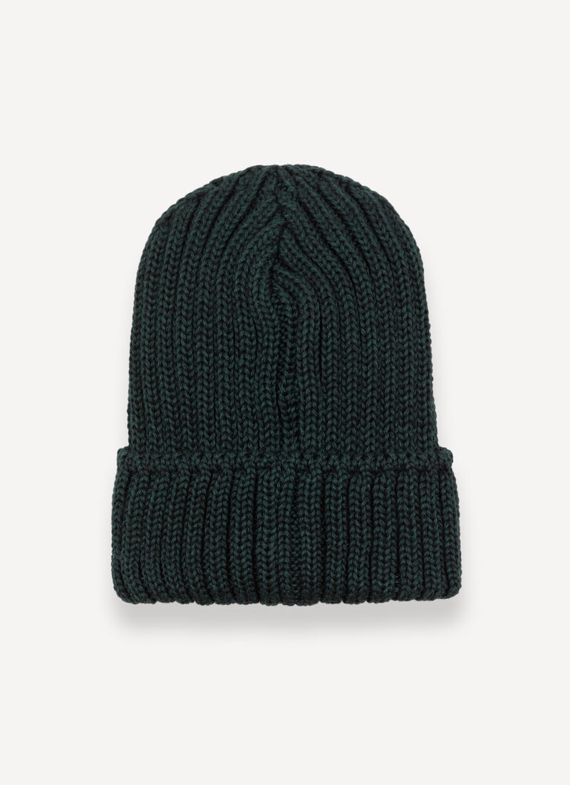 Unisex hat in wool with turn-up