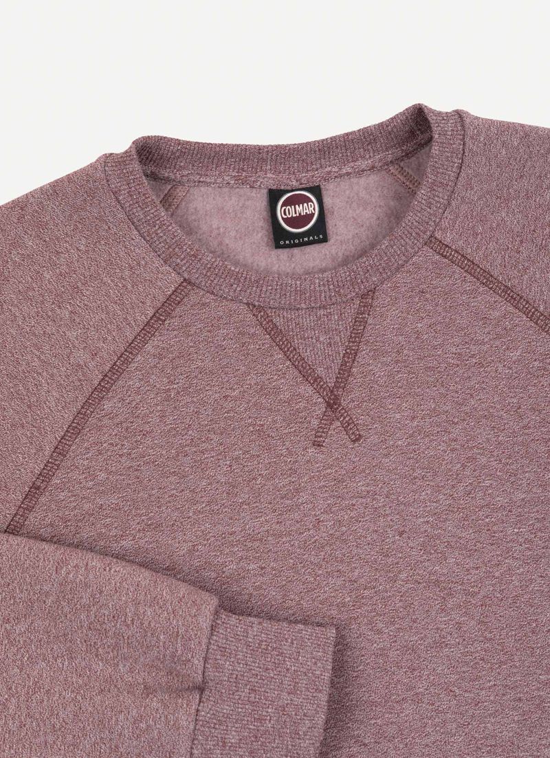 Melange crew-neck sweatshirt