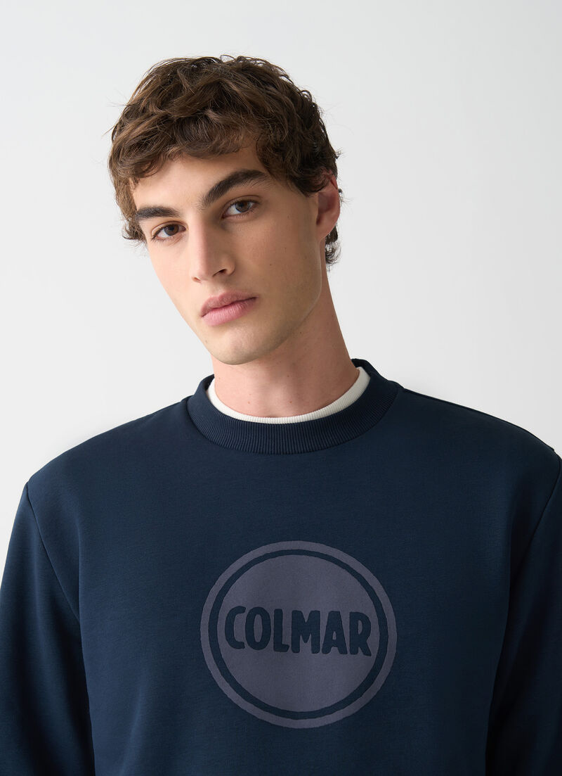 Crew-neck sweatshirt with logo