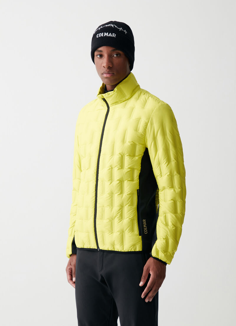 Water-repellent outdoor down jacket
