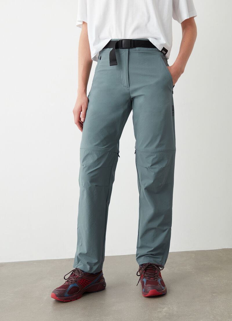 Technical zip-off trousers
