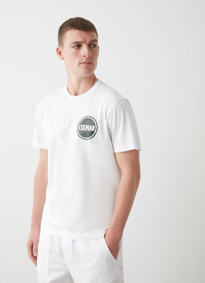 T-shirt with camouflage logo