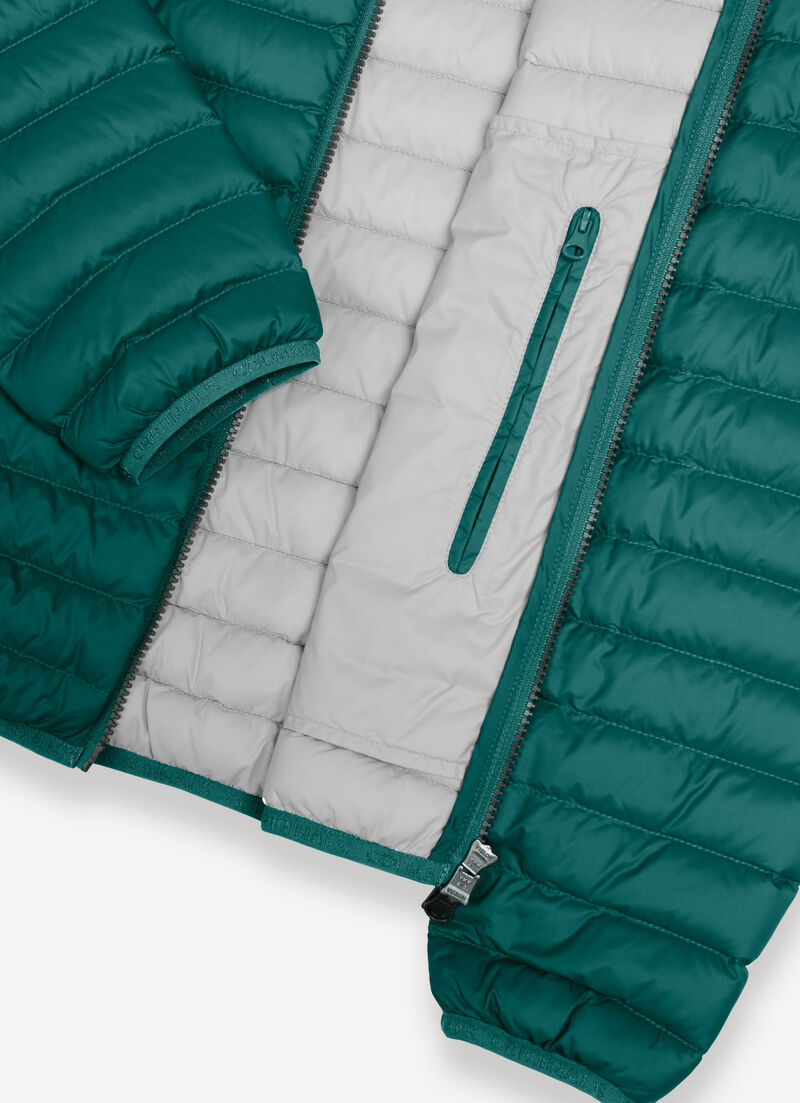 Light down jacket with hood