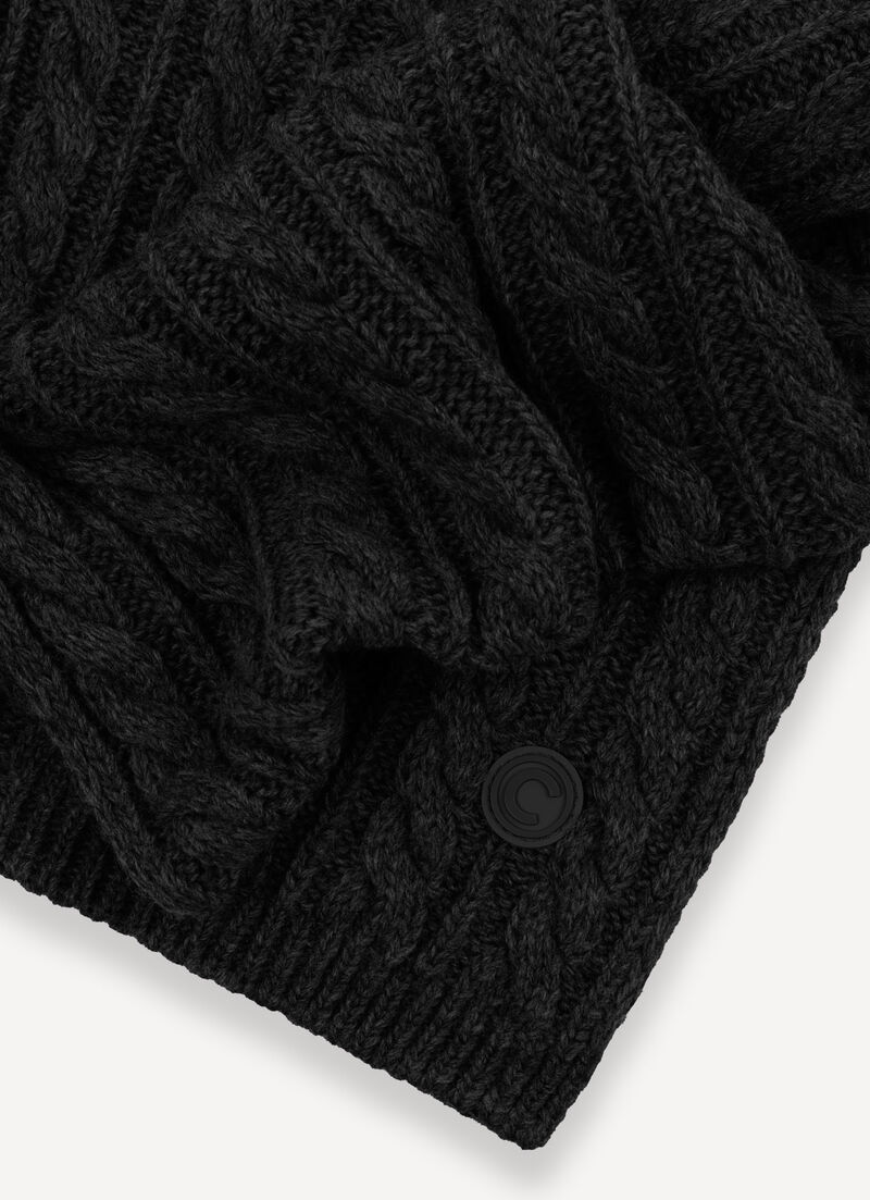 Unisex cable-knit scarf
