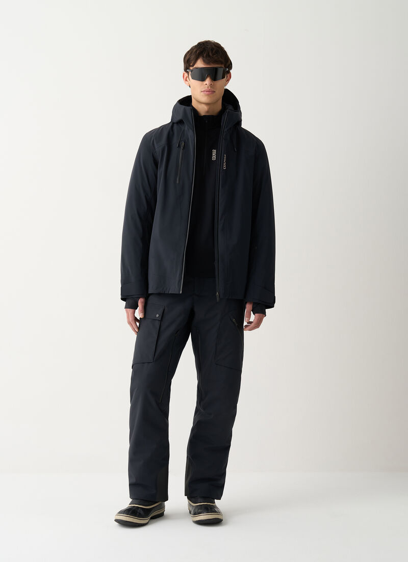 3-layer ski jacket with quilted lining