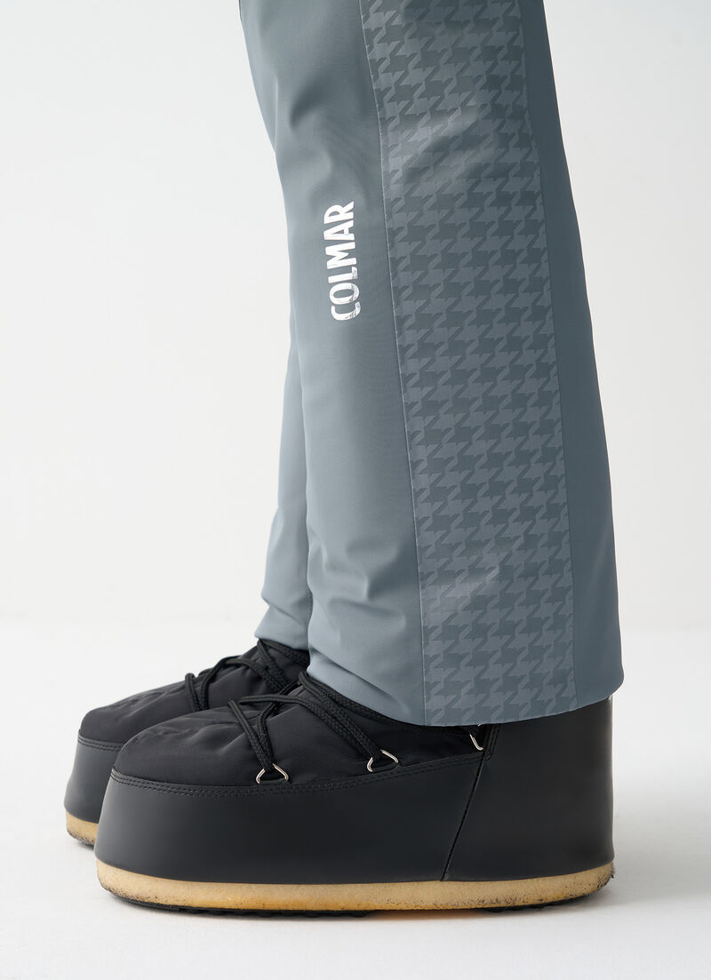 Houndstooth ski trousers