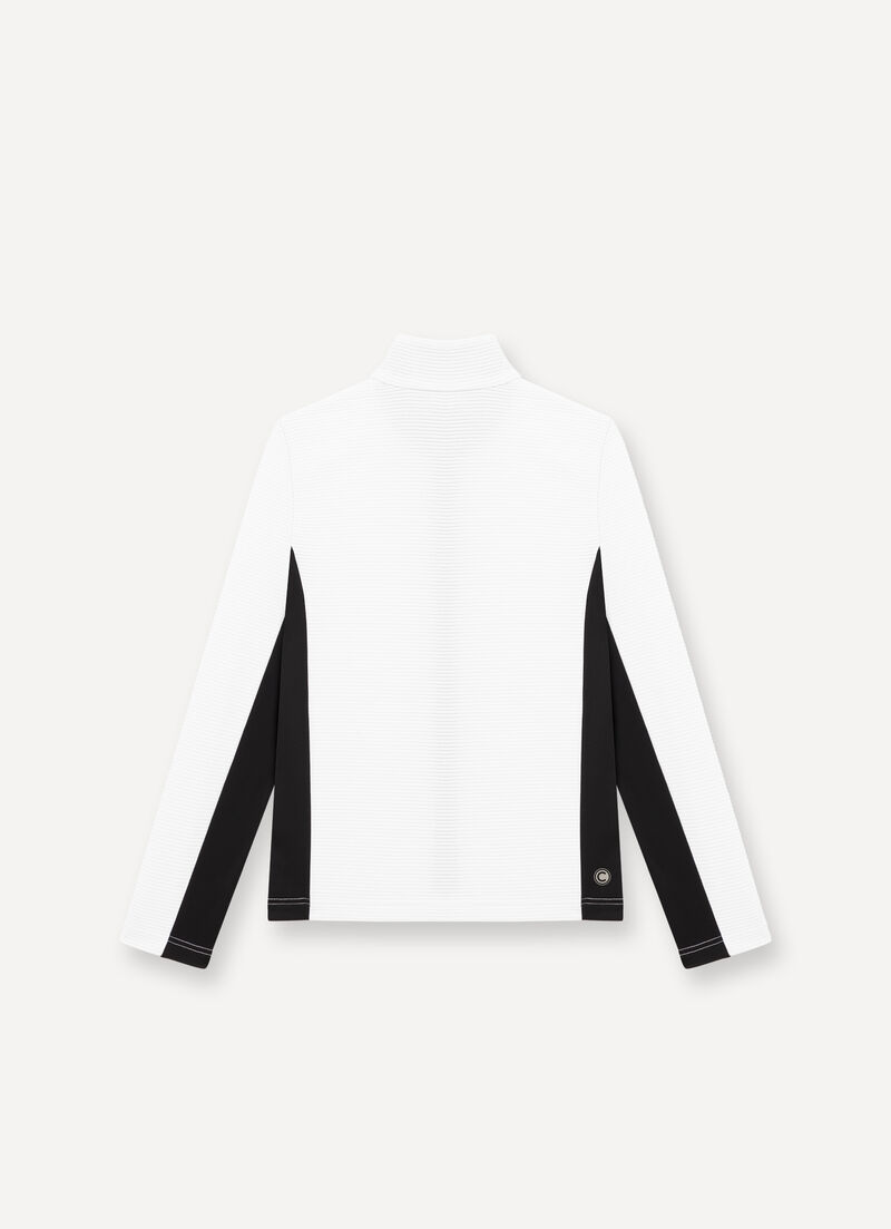 Full-zip jacquard ski fleece