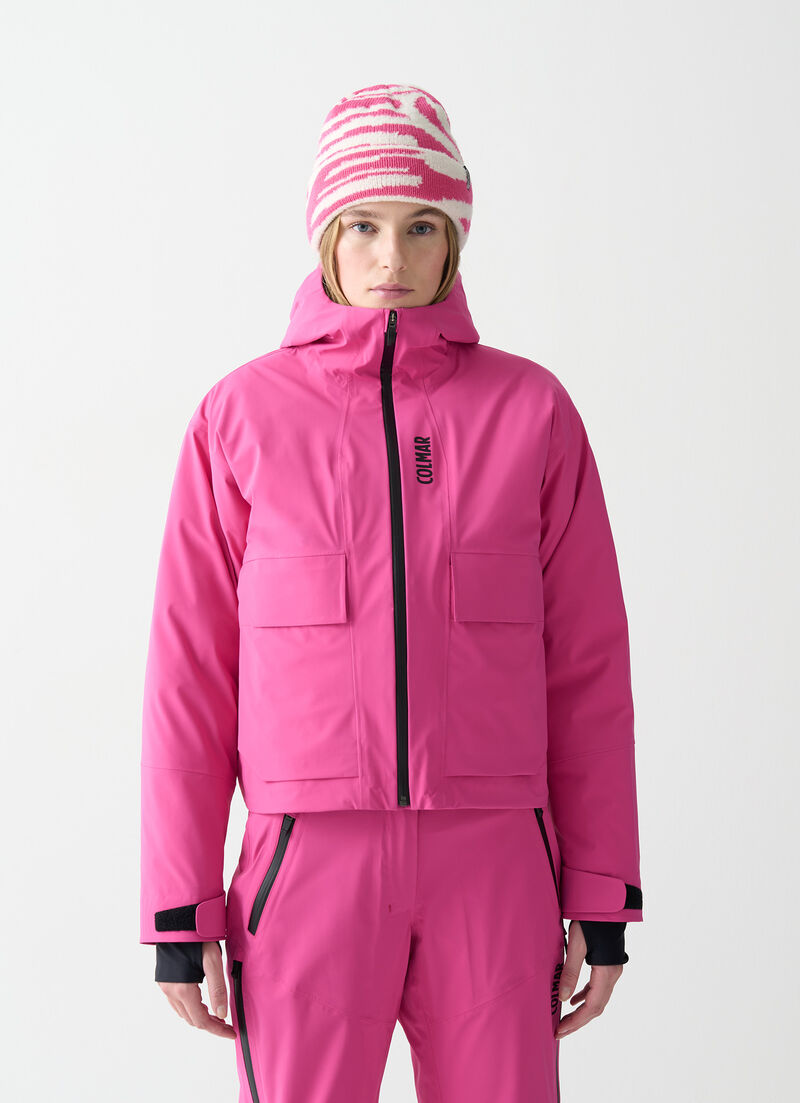 Jacket with insulating down jacket