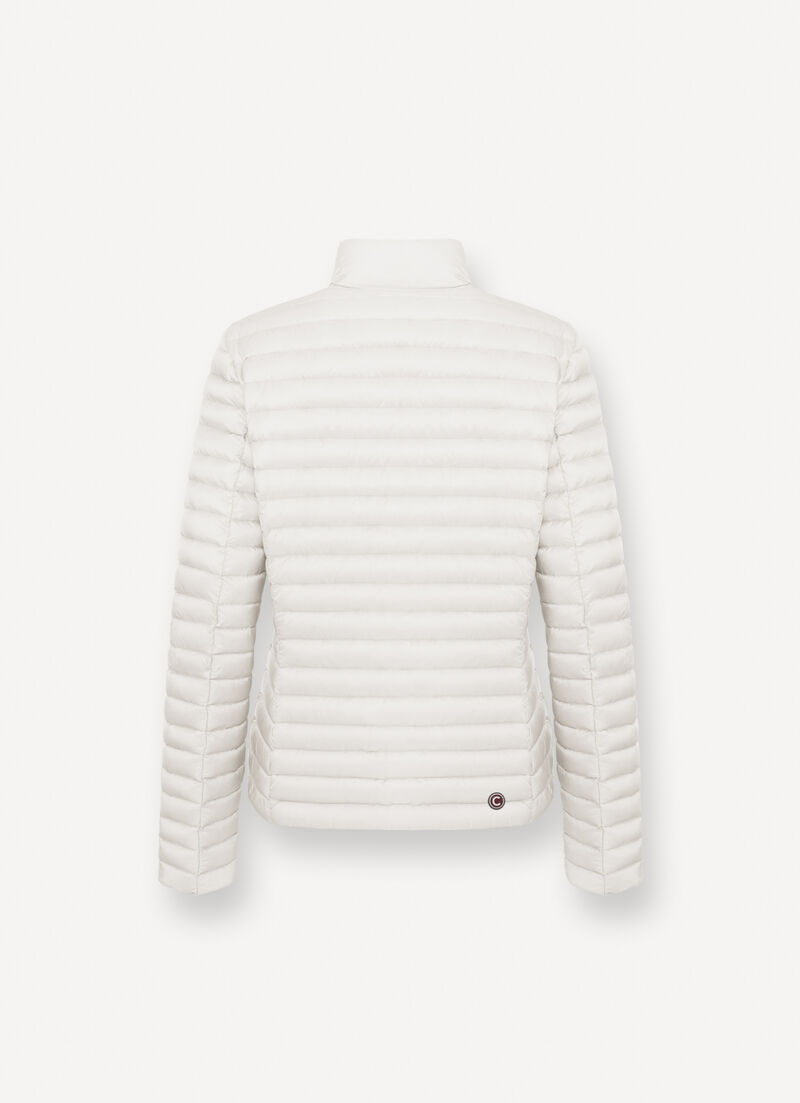 Padded collar down jacket