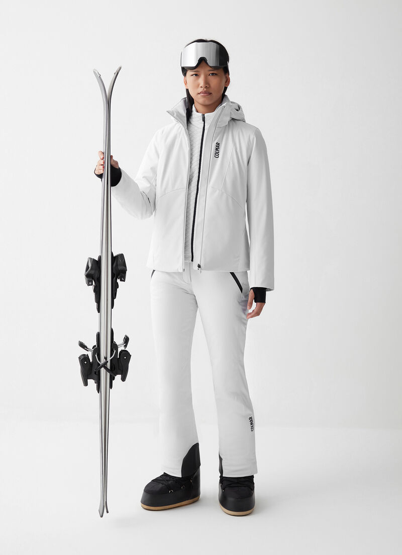 Two-fabric ski jacket