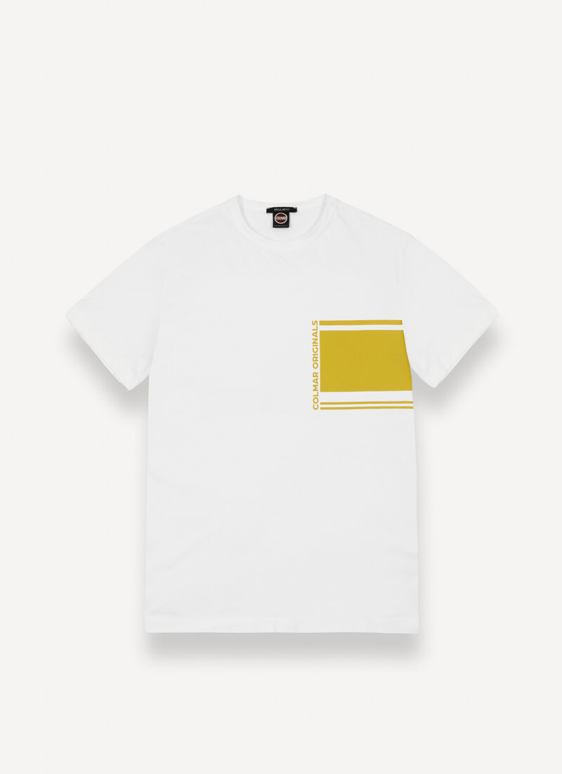 Short-sleeved colour-block T-shirt