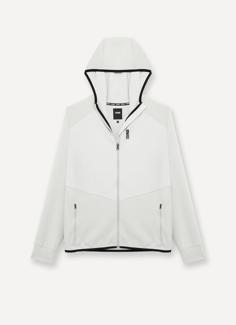 Full-zip stretch hoodie