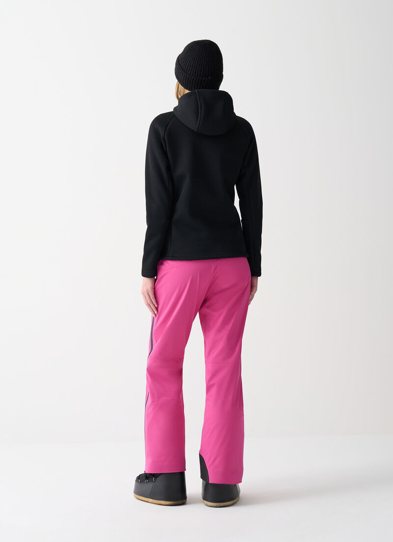 Knit fleece ski sweatshirt