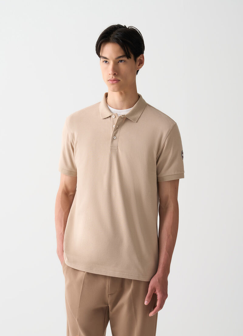 Cotton piqué polo-shirt
