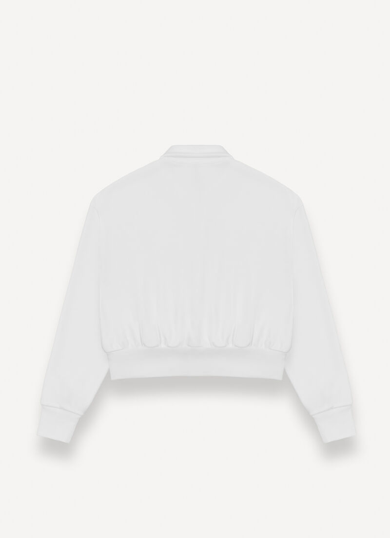 Cropped relaxed-fit sweatshirt