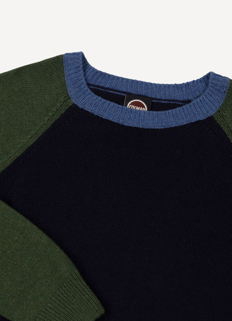 Unisex two-tone pullover