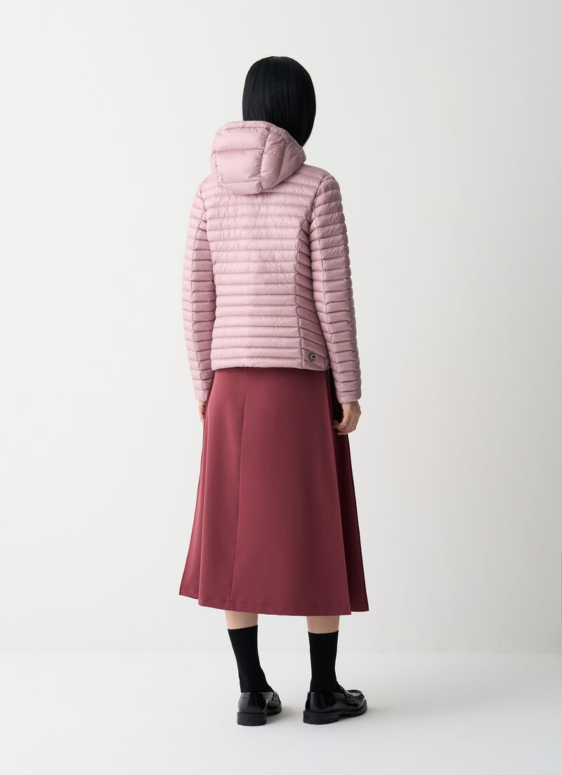 Light down jacket with hood