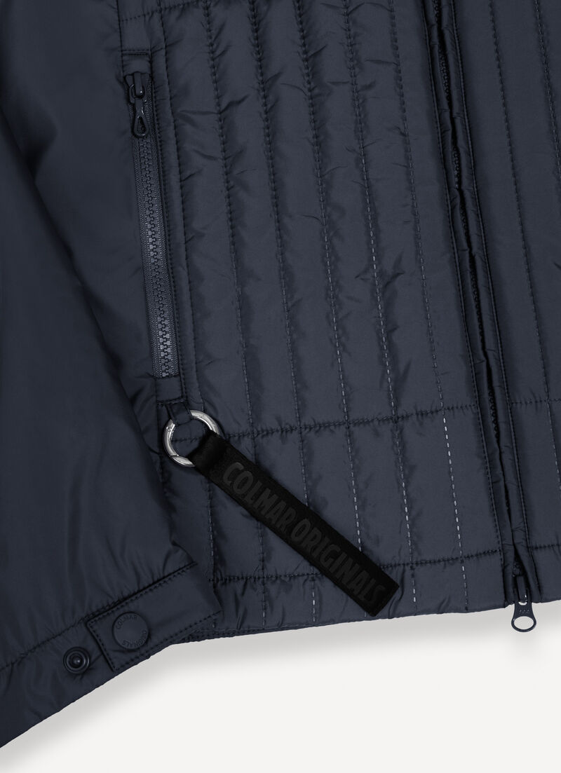 Biker jacket with wad padding