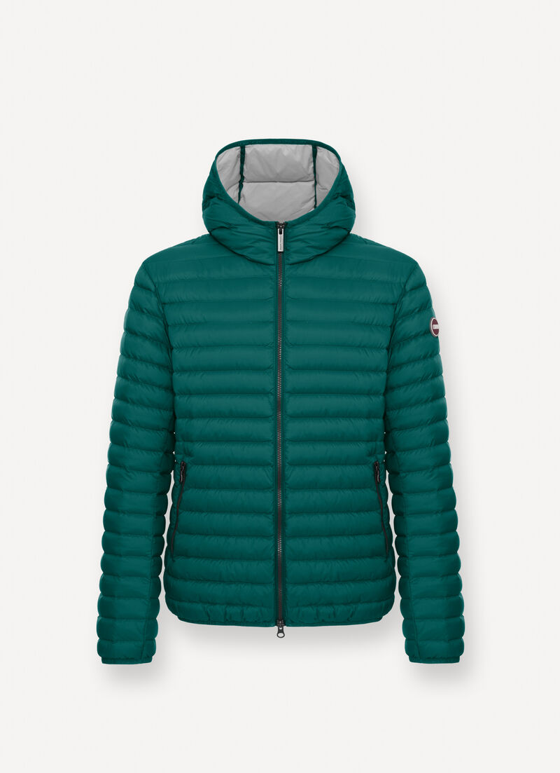 Light down jacket with hood