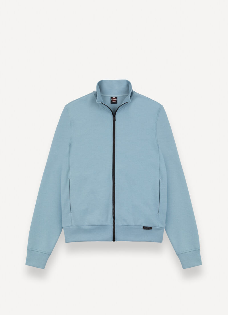 Stretch zip-up sweatshirt