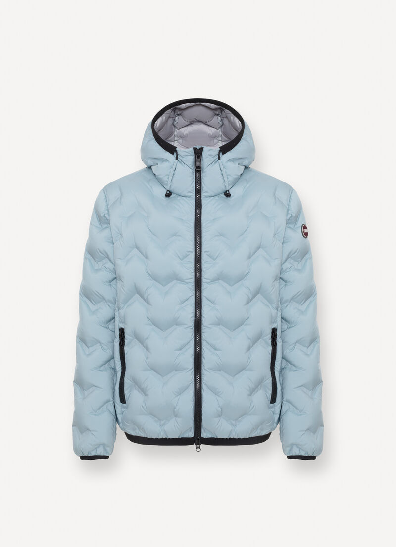 Short down jacket with seamless design