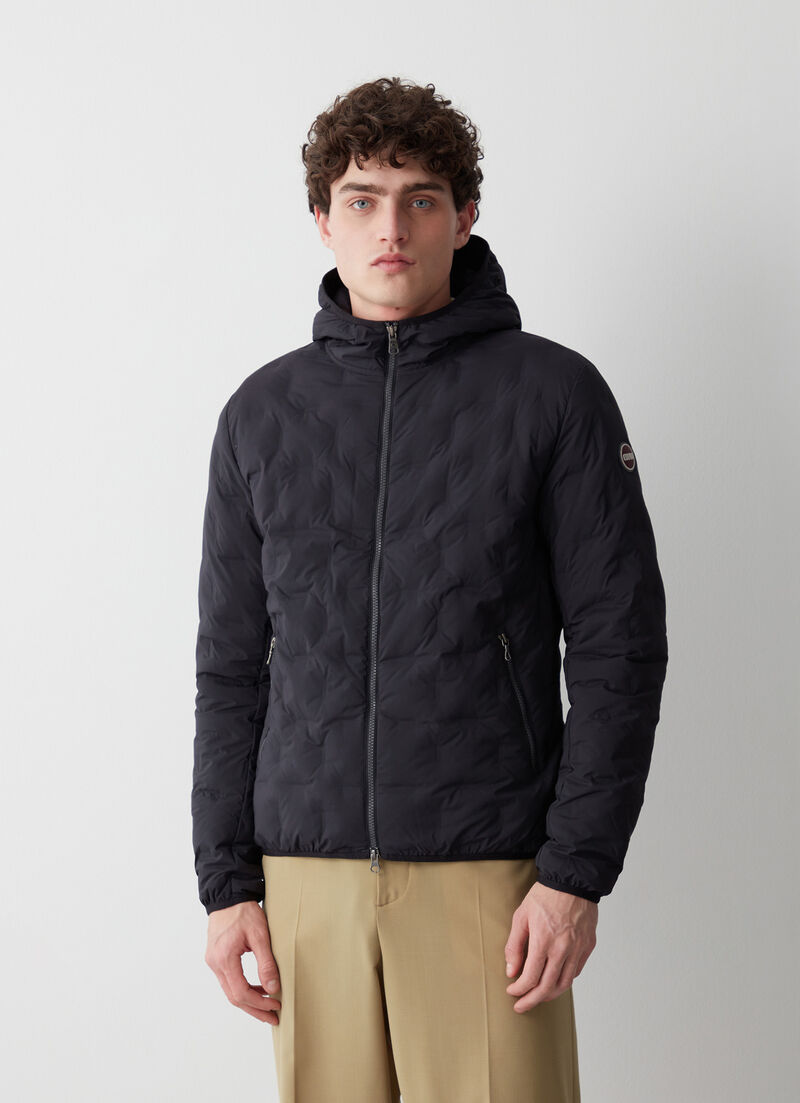 Quilted jacket with hood