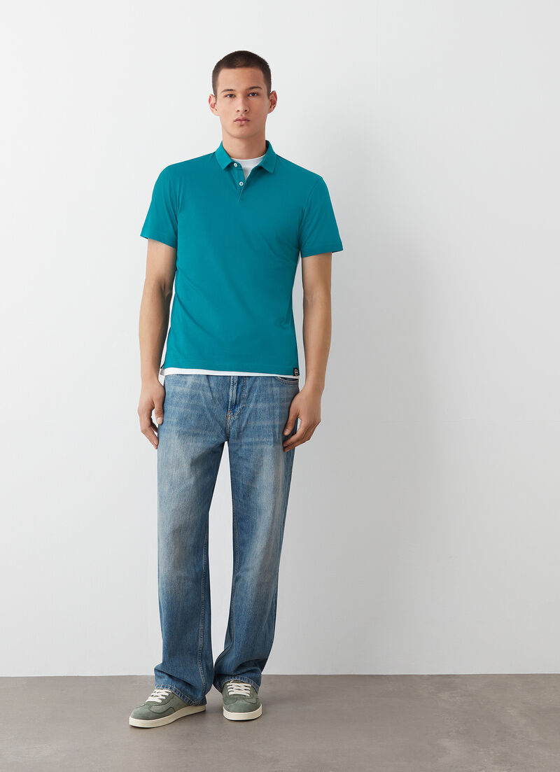 100% Supima® cotton polo-shirt