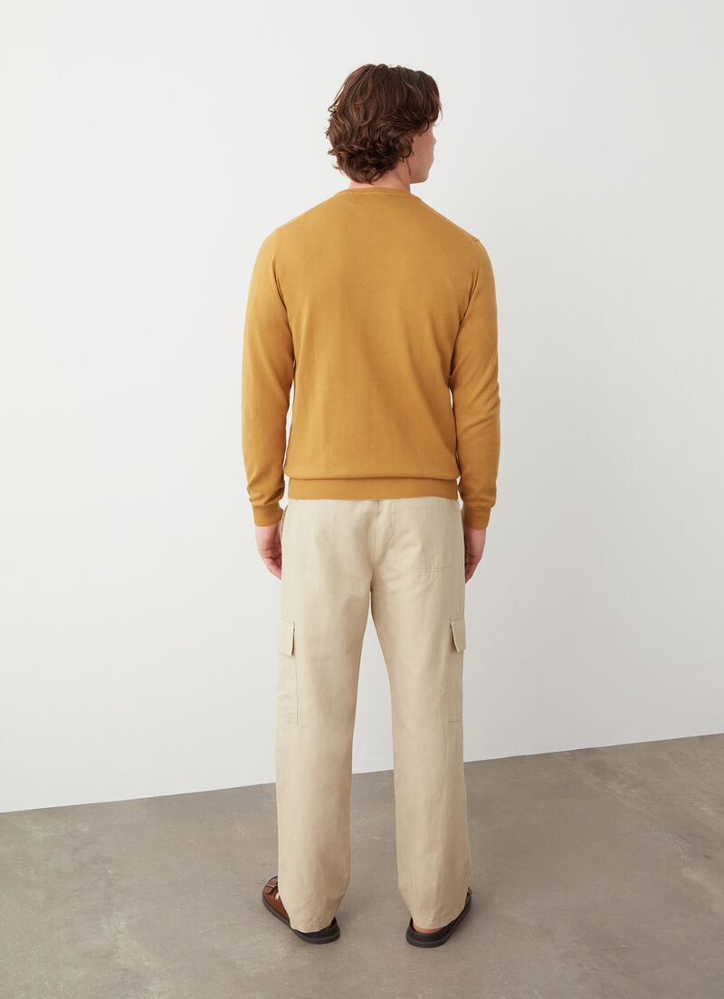 Faded crew-neck pullover