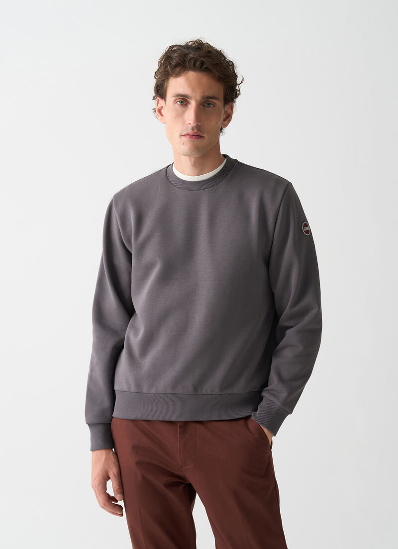 Cotton crew-neck sweatshirt