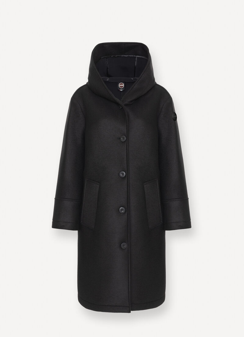 Long coat with hood
