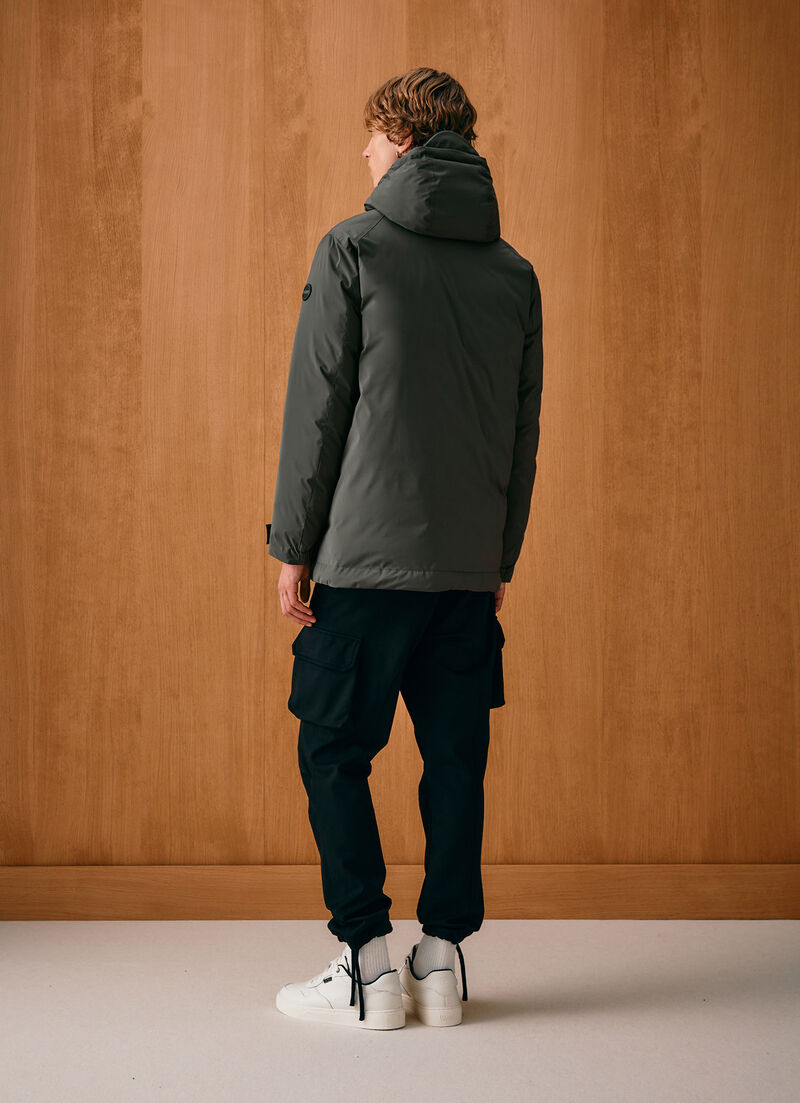 Waterproof down-padded parka