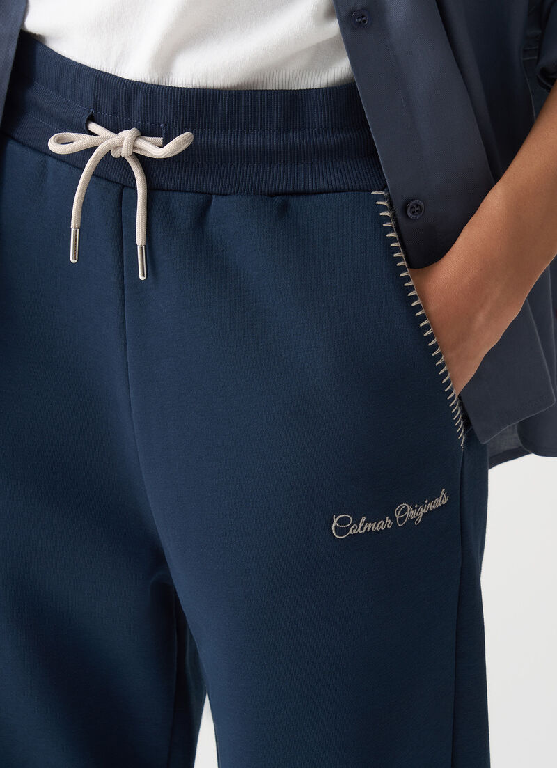 Tracksuit bottoms with embroidery