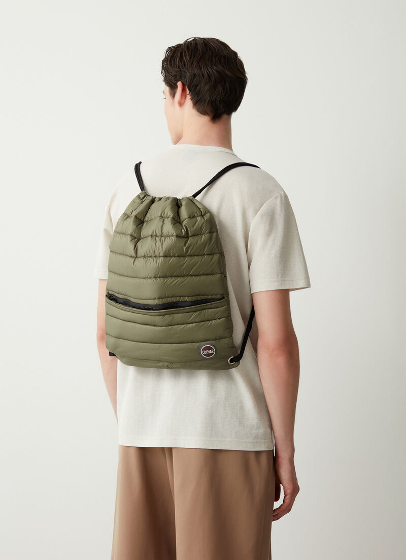 Padded and quilted backpack bag