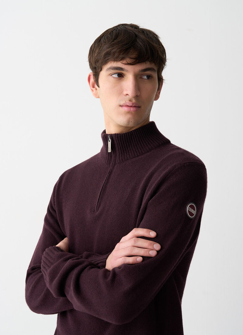 Branded half-zip pullover