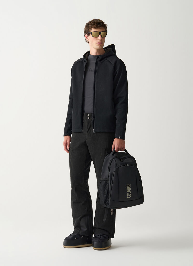 Knit fleece ski hoody