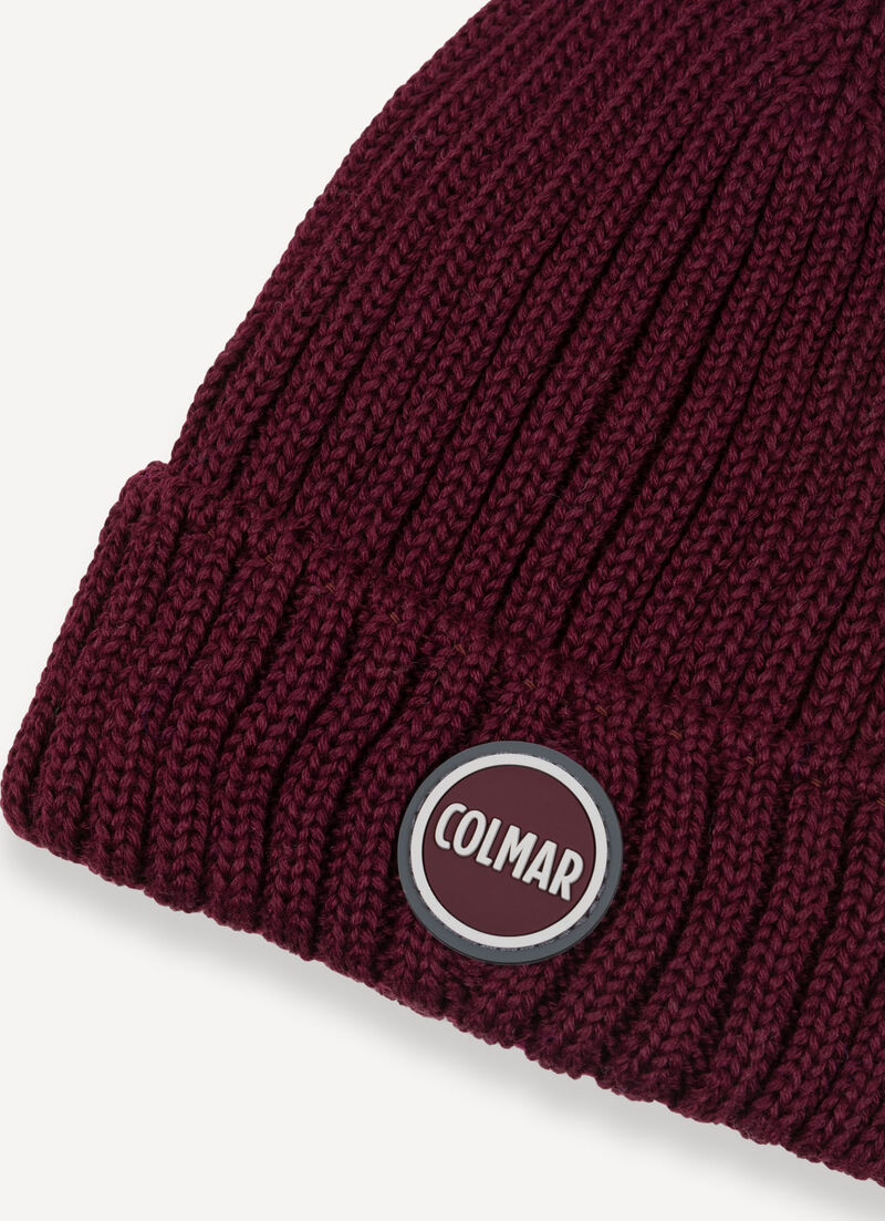 Unisex hat in wool with turn-up