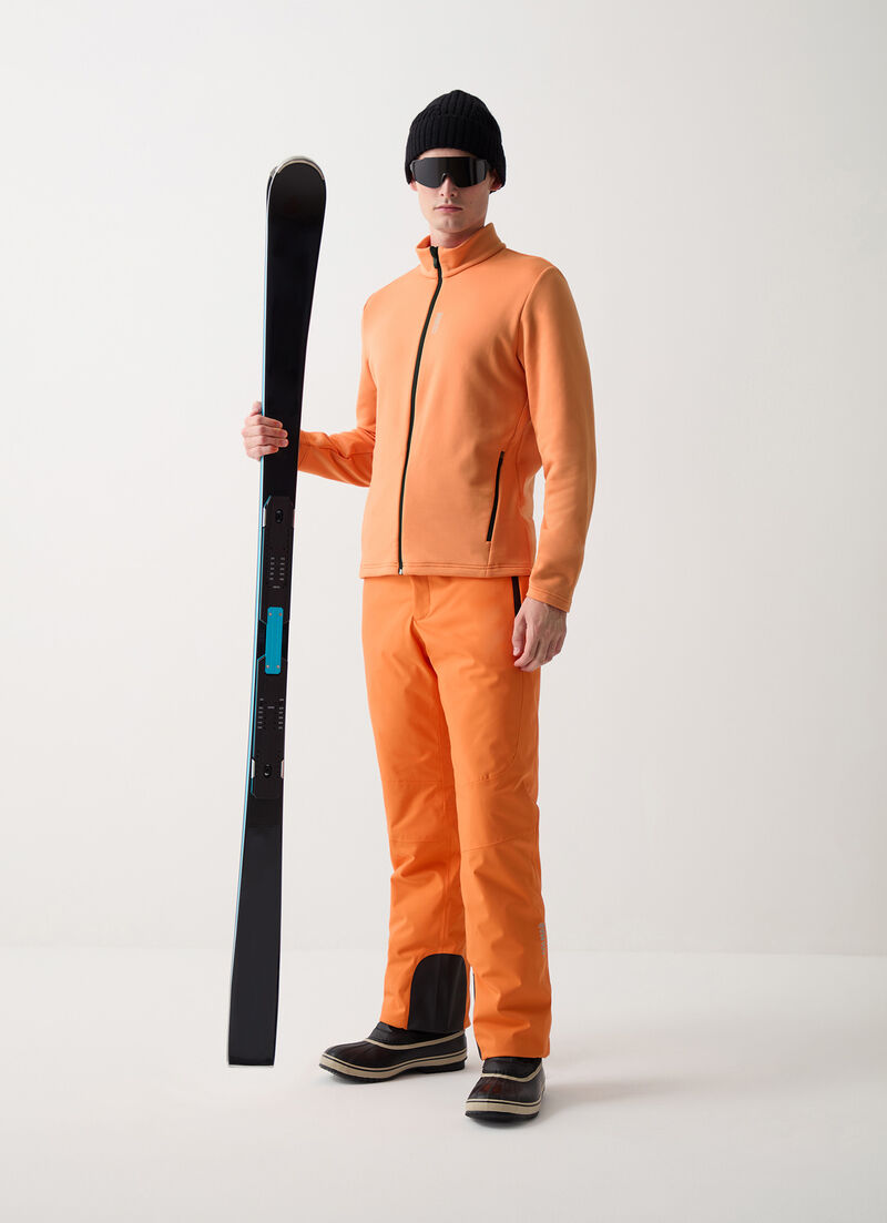 Full-zip stretch ski fleece
