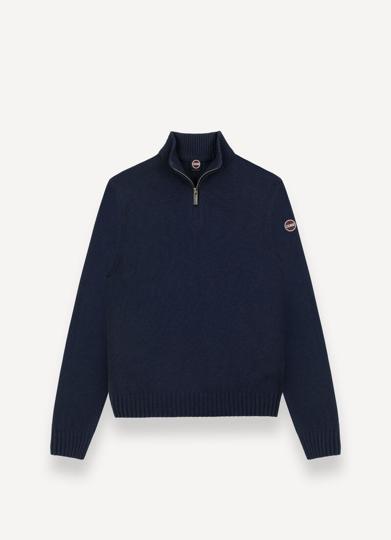 Branded half-zip pullover