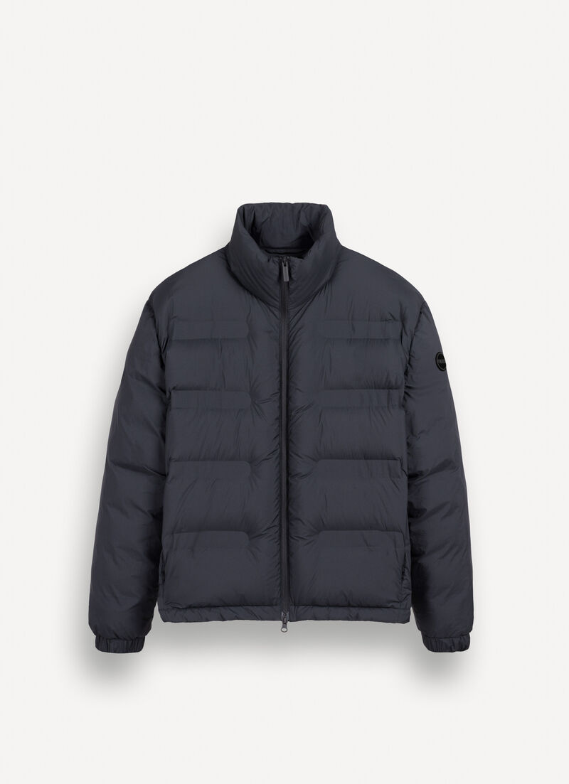 Matte down jacket with diagonal design