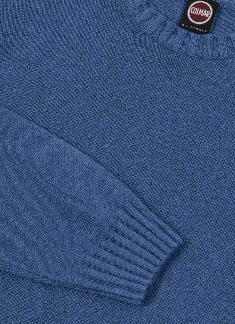 Branded wool pullover